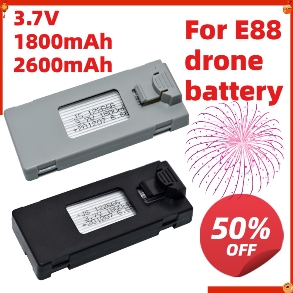 Drone E88 Rc Quadcopter - 3.7v 1800mAh 2600mAh Uzaktan Kumandalı Drone