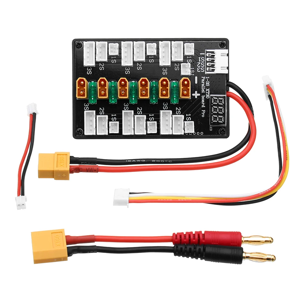 Lipo Parallel Charging Board - XT30 fiş 1S-3S Lipo pil yükseltme