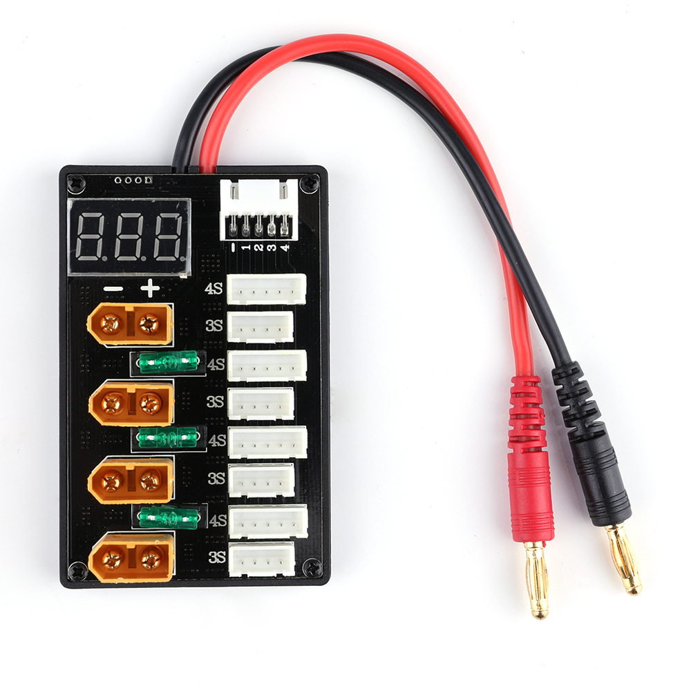 Lipo Parallel Charging Board - XT60 fiş 3S 4S Lipo pil