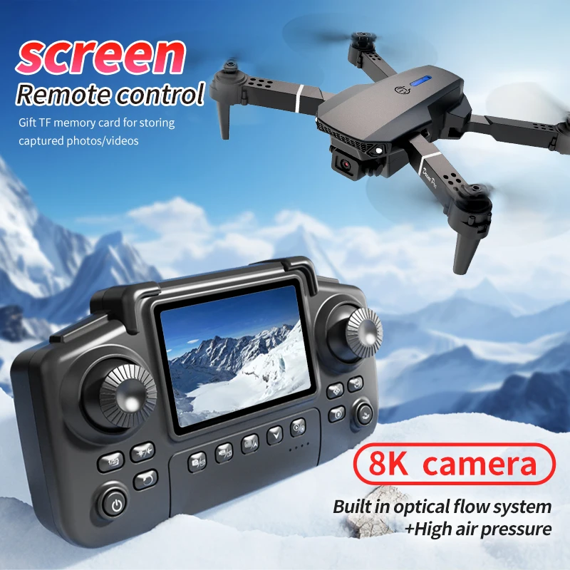 Profesyonel E88 PRO Drone, Ekr - Drone Rc Bolide incelemesi ve fiyatı