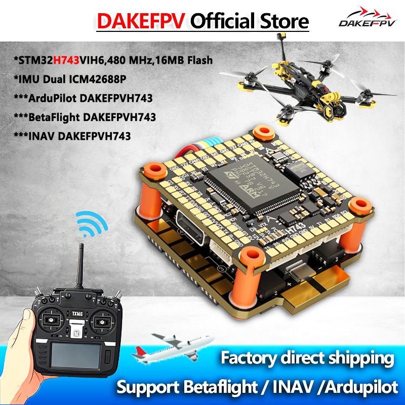 DAKEFPV H743 FC 6S 55A 8S 70A  - Betaflight Flight Controller incelemesi ve fiyatı