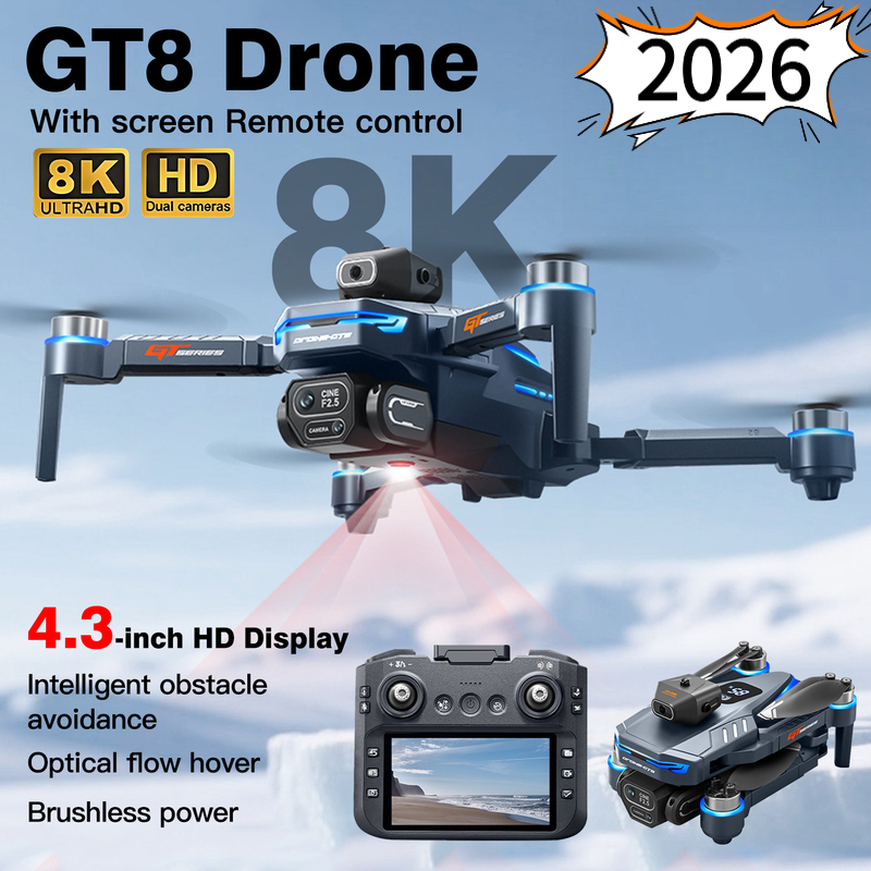 2026 Yeni GT8 Drone 8K Profesy - Drone Gt8 Rc incelemesi ve fiyatı
