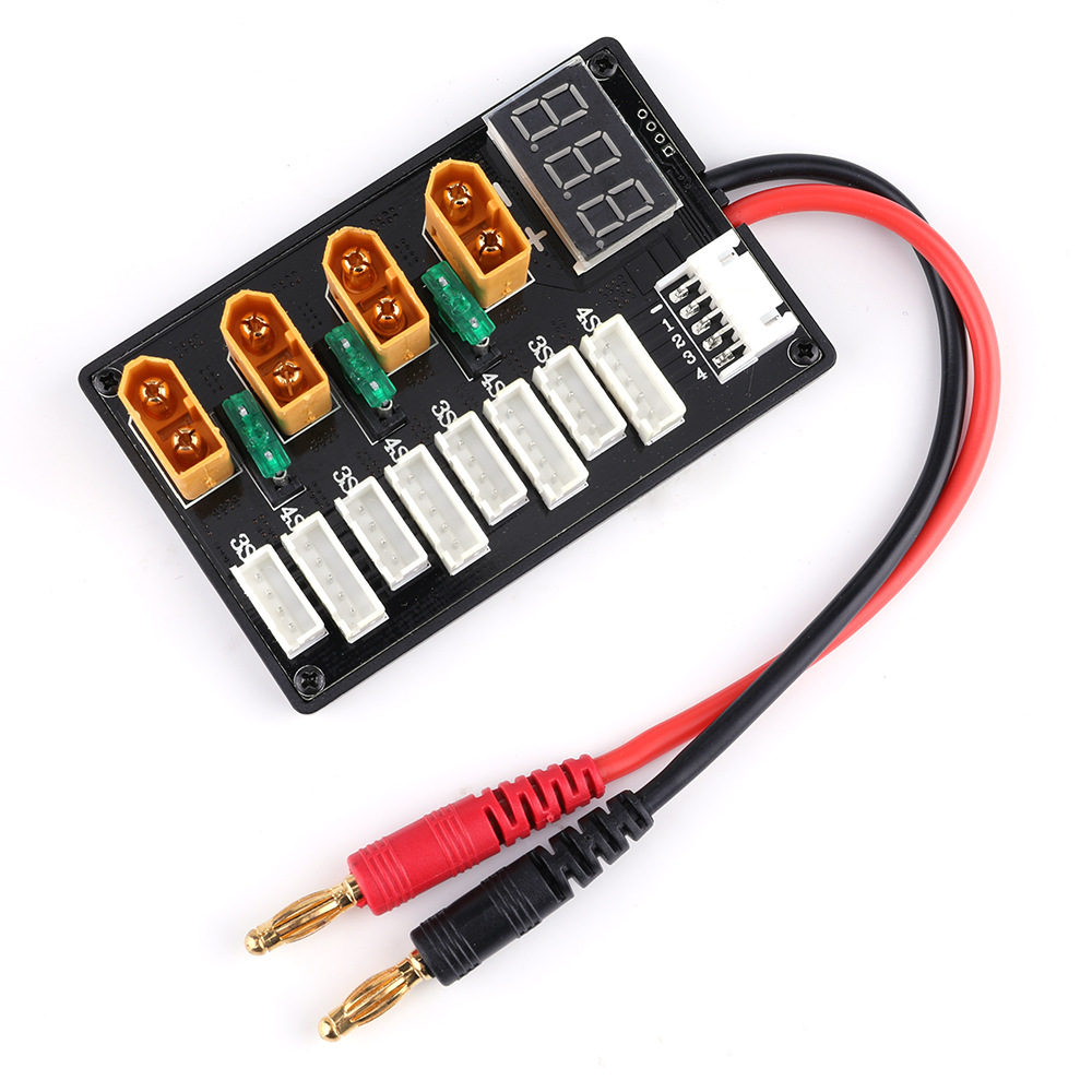 XT60 fiş 3S 4S Lipo pil parale - Lipo Parallel Charging Board incelemesi ve fiyatı